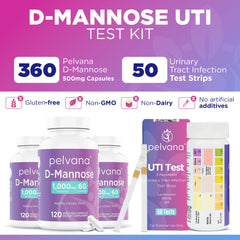 Pelvana UTI test strips set of 50 for at-home urine monitoring