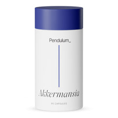 Pendulum Akkermansia probiotic bottle for gut health support.