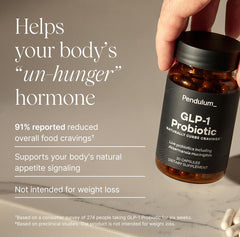 Pendulum GLP-1 Probiotic bottle pour, ready to incorporate into routine