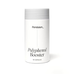 Pendulum Polyphenol Booster bottle front view shows product designed for gut health