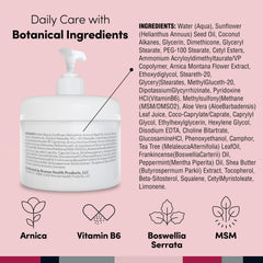 Penetrex Arnica Vitamin B6 MSM botanical blend highlights nourishing ingredients for joints.