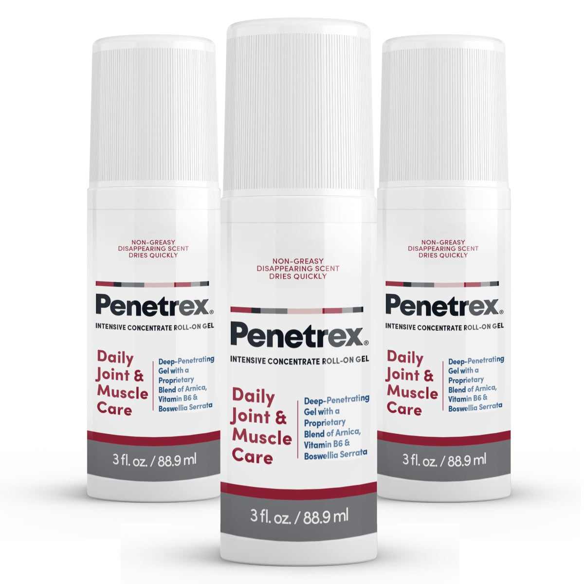 Penetrex roll-on gel front view for quick daily relief