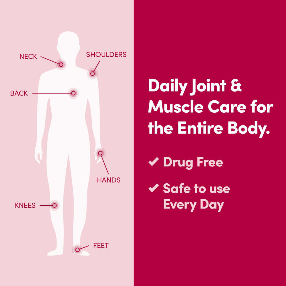 Penetrex cream massaged into the shoulder for targeted support