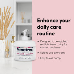 Penetrex daily care lotion is versatile for anytime use in routines.