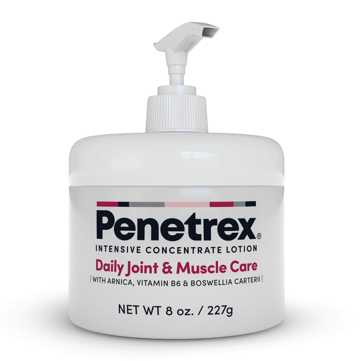 Penetrex Joint & Muscle Therapy Lotion bottle, quick-absorbing formula for daily use.