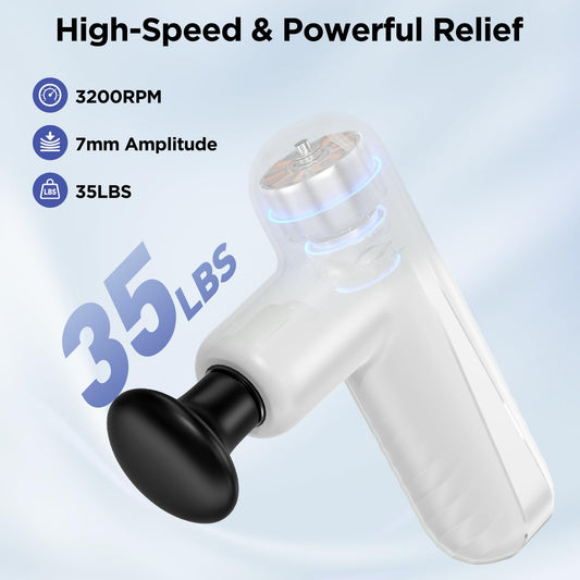 PENJOY Mini Massage Gun with 4 heads enables versatile muscle treatment