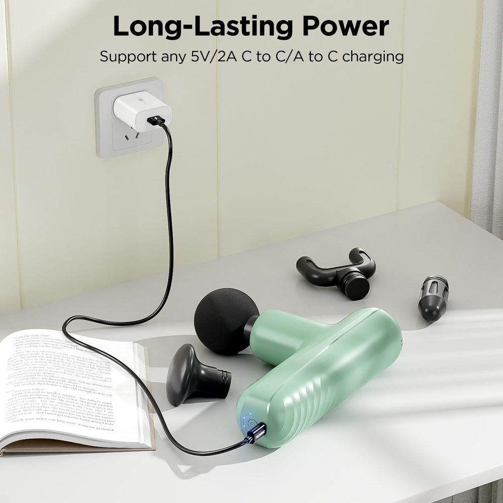 PENJOY Mini Massage Gun attachments illustrate versatile options for targeted relief
