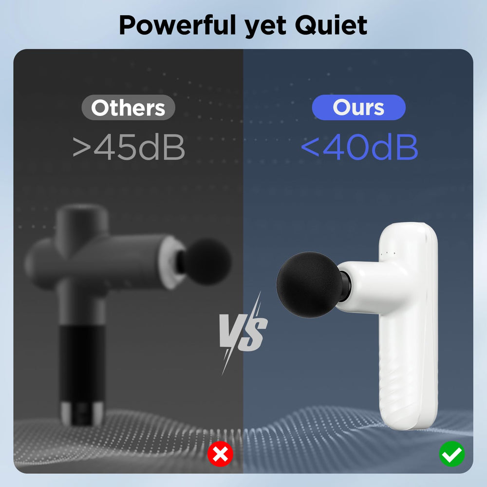 PENJOY Mini Massage Gun operates with low noise for quiet recovery routines