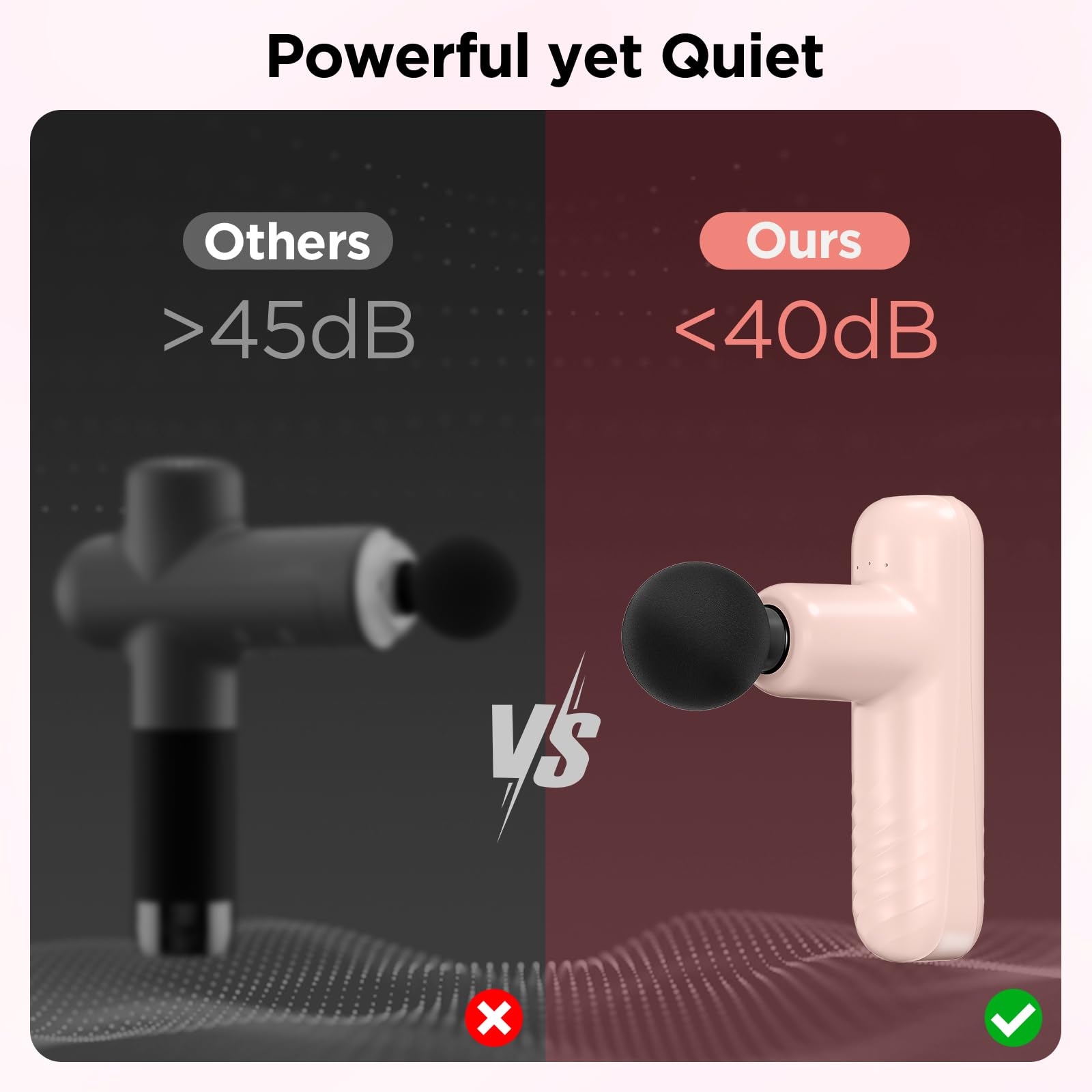Penjoy Mini Massage Gun operates quietly for shared spaces.