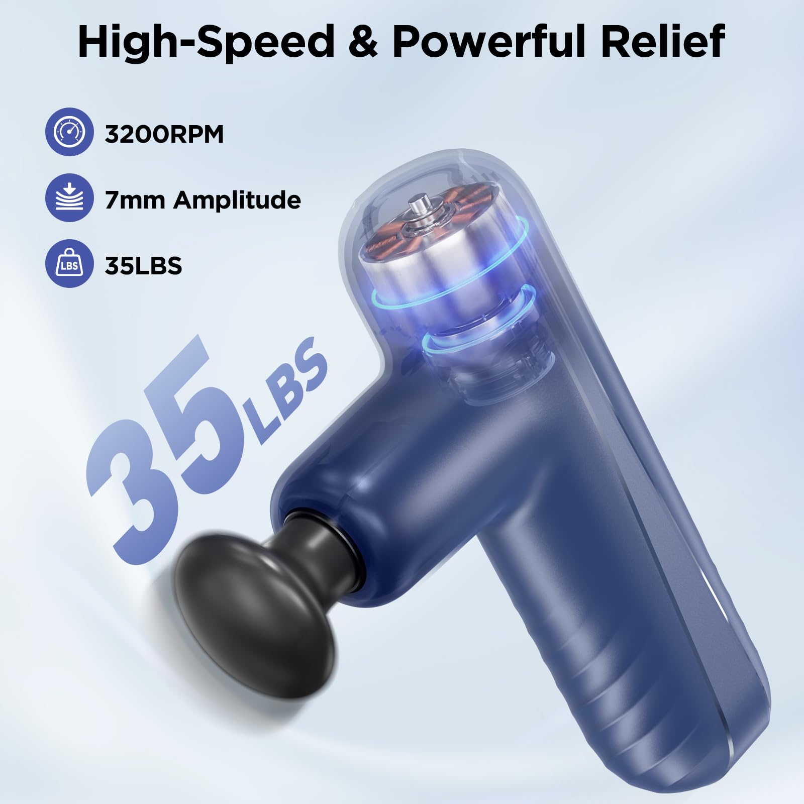 PENJOY Mini Massage Gun quiet operation for home and gym use