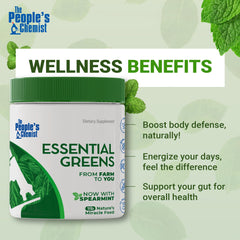 Spoon measuring powder for easy daily use with spearmint taste.