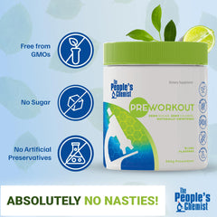 People's Chemist The Pre-Workout Lime scoop demonstrates precise serving