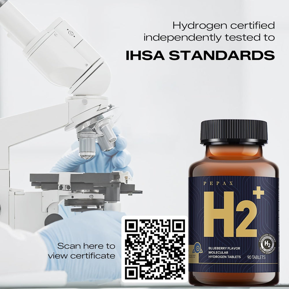 PEPAX hydrogen tablet supports quick refreshment and focus through hydration.
