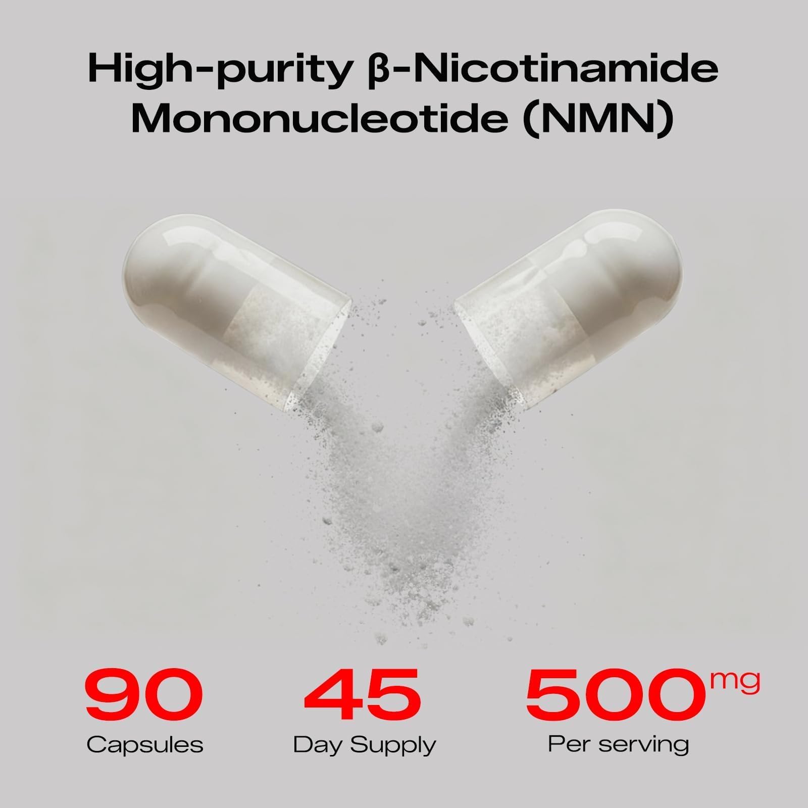 PEPAX NMN capsules closeup highlighting smooth, easy swallow capsules for daily energy and resilience.