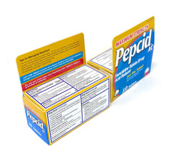 Pepcid AC bottle with water ready for nightly use and acid control.