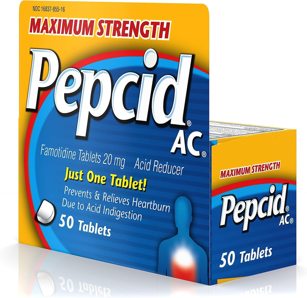 Pepcid CSC24 shelf display indicating availability and easy purchase