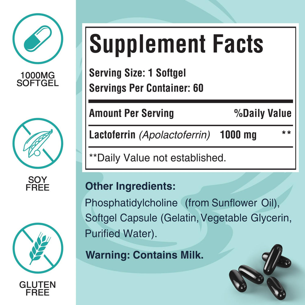 Two-bottle Pepeior Liposomal Lactoferrin set for daily routine