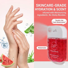 PeppyHands coconut scent sanitizer spray evokes tropical vibes and lasting moisture