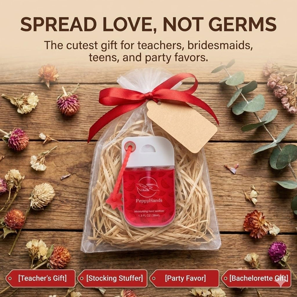 PeppyHands travel-size bottle for on-the-go protection