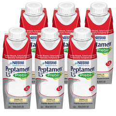 Peptamen Vanilla liquid close-up highlights creamy vanilla flavor
