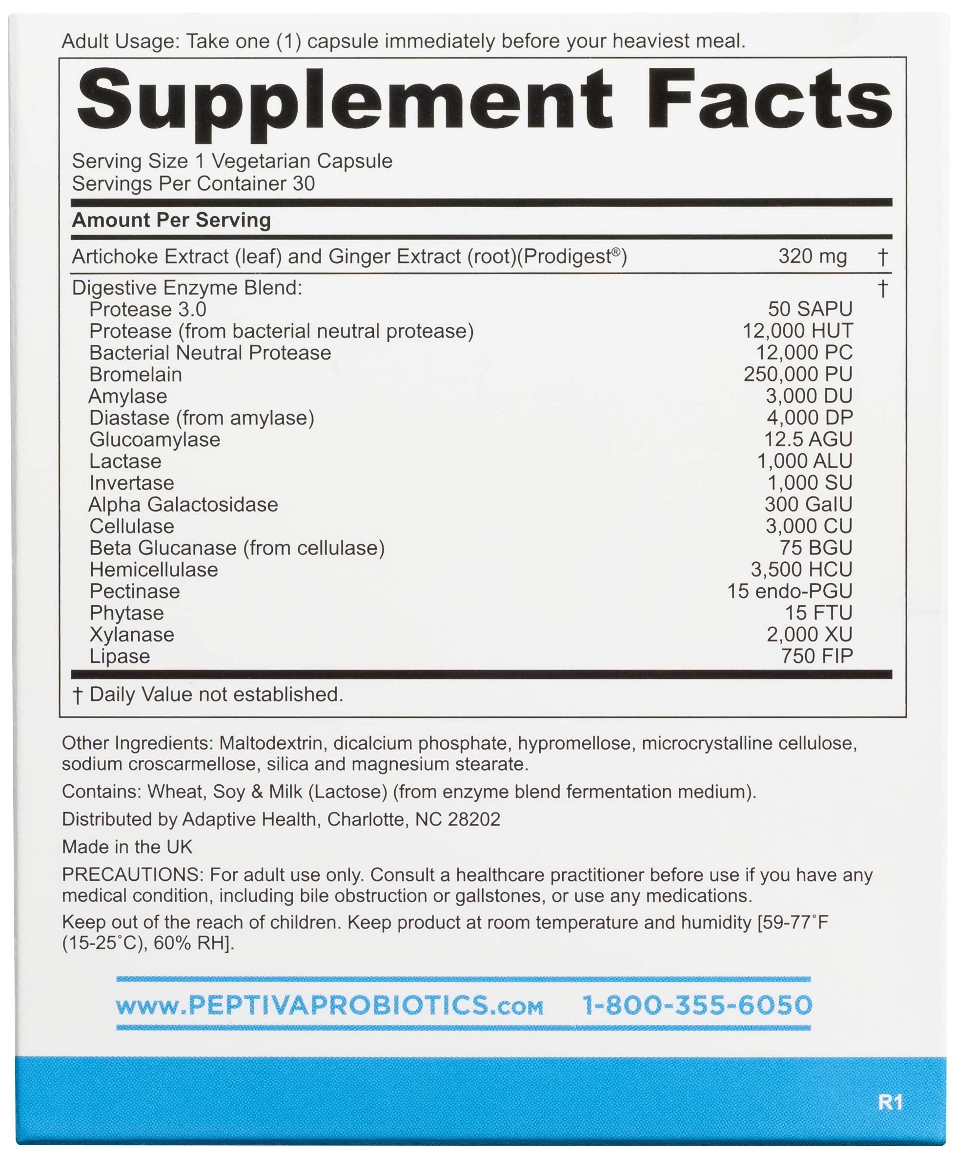 Close-up of Peptiva capsules highlighting easy daily digestive support.