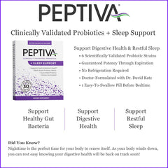 Peptiva melatonin sleep-support focuses on calm evenings and rest.