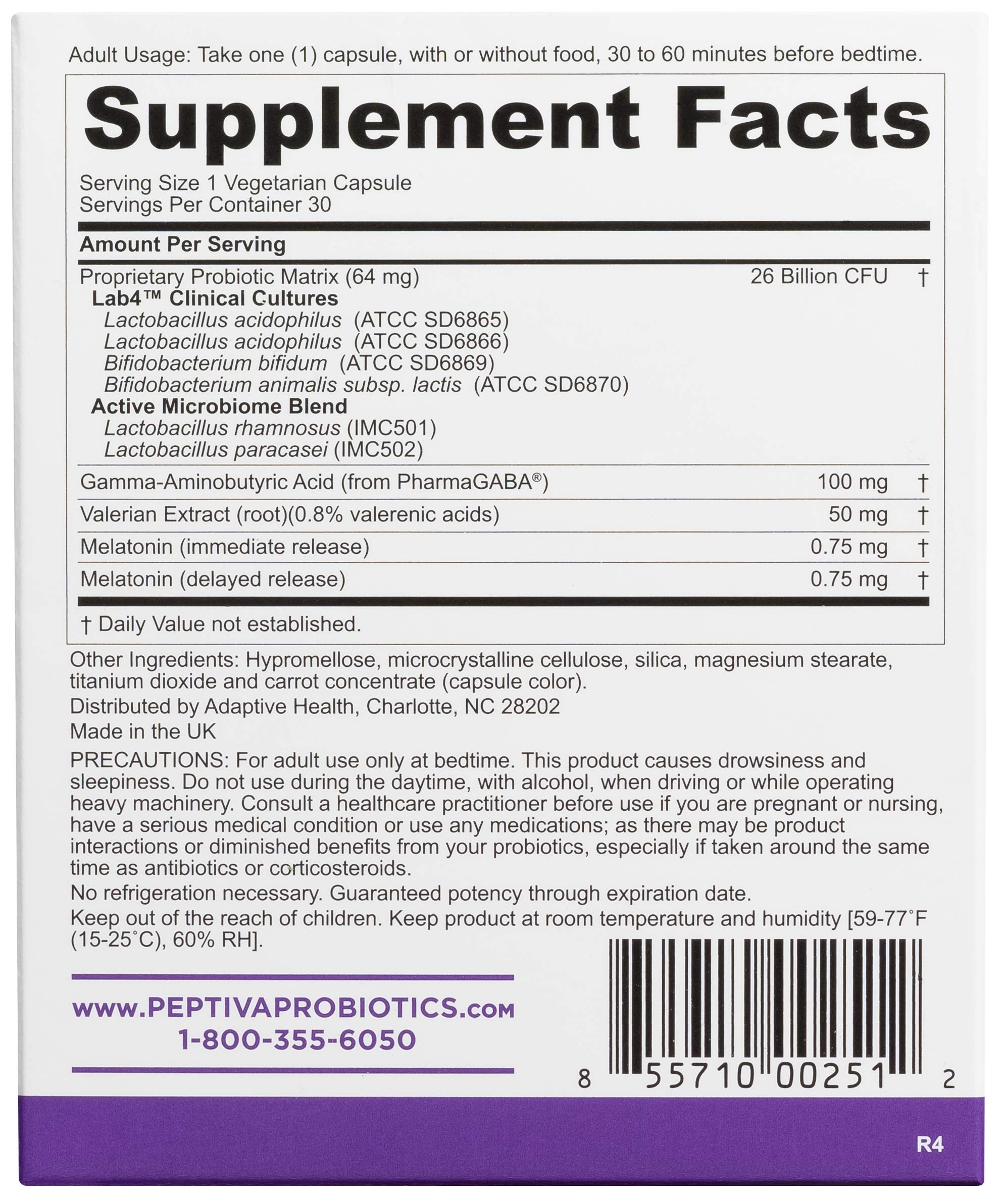 Peptiva capsules multi-strain image highlights probiotic diversity for gut health.