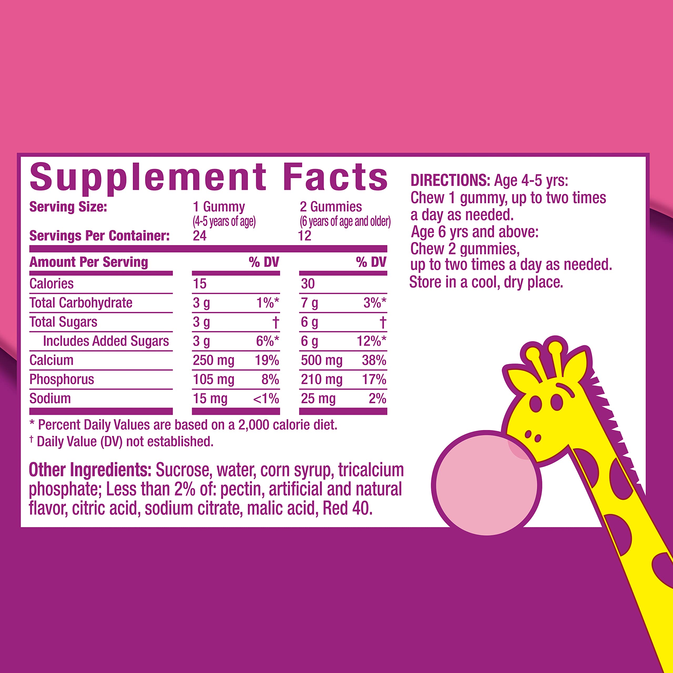 Three-pack Pepto Kids Gummies box for on-the-go relief.