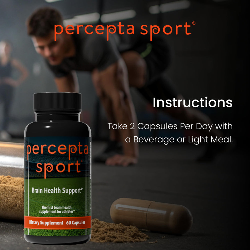 Percepta Sport 30-day supply box shown beside timer.