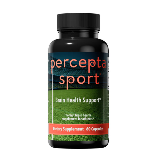 Percepta Sport bottle pouring during a workout for focused training.