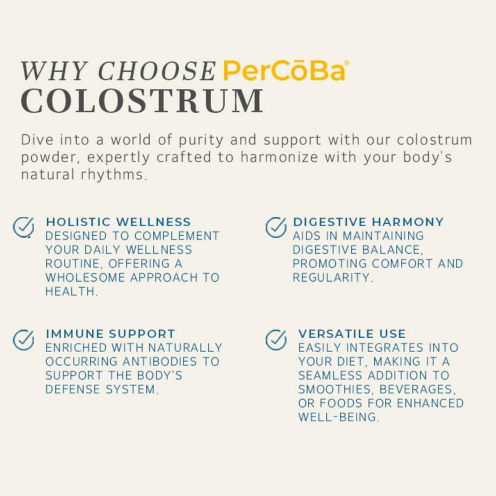 PERCOBA label non-GMO gluten-free indicating clean daily formula.