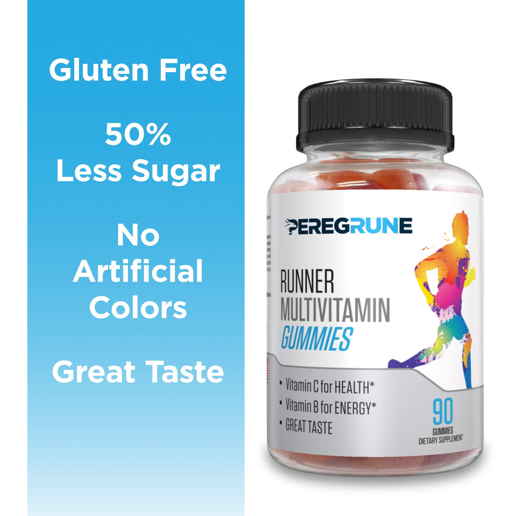 PEREGRUNE Runner Multivitamin Gummies cherry flavor features natural taste and energy-friendly support