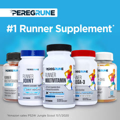 PEREGRUNE Runner Multivitamin Gummies package shot highlights quality and GMP-certified manufacturing