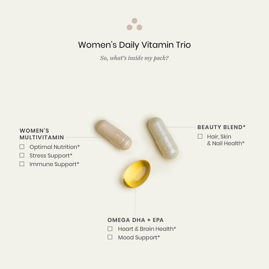 Perelel Beauty Blend with collagen and biotin promotes skin and nail health.