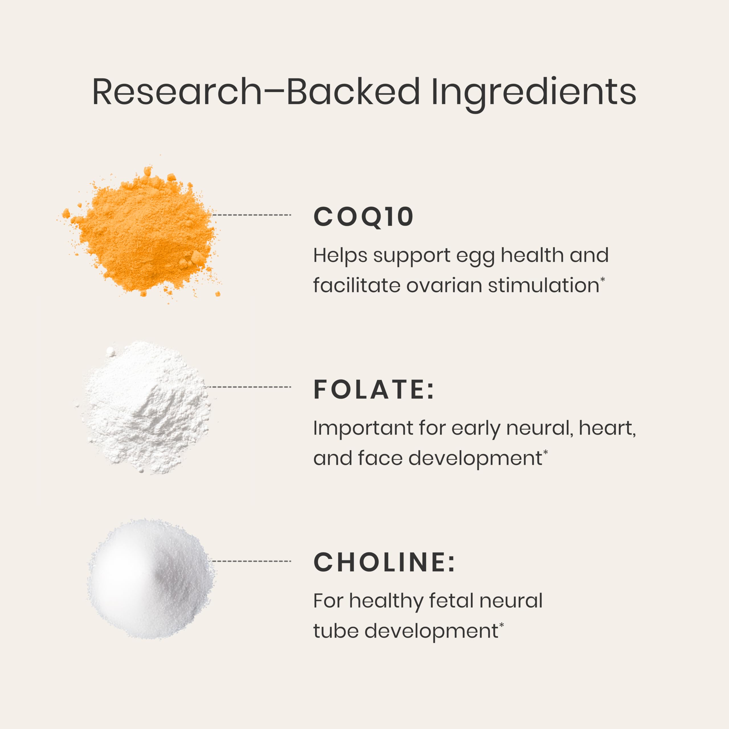 Perelel glass bottle with pills evokes trusted prenatal nutrition