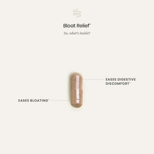 Perelel Digestive Support with ginger close-up showing natural digestion support