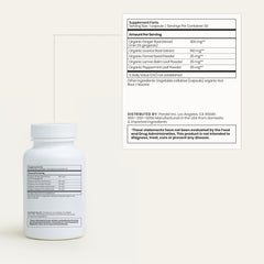 Perelel Digestive Support lemon balm leaf display for calming balance