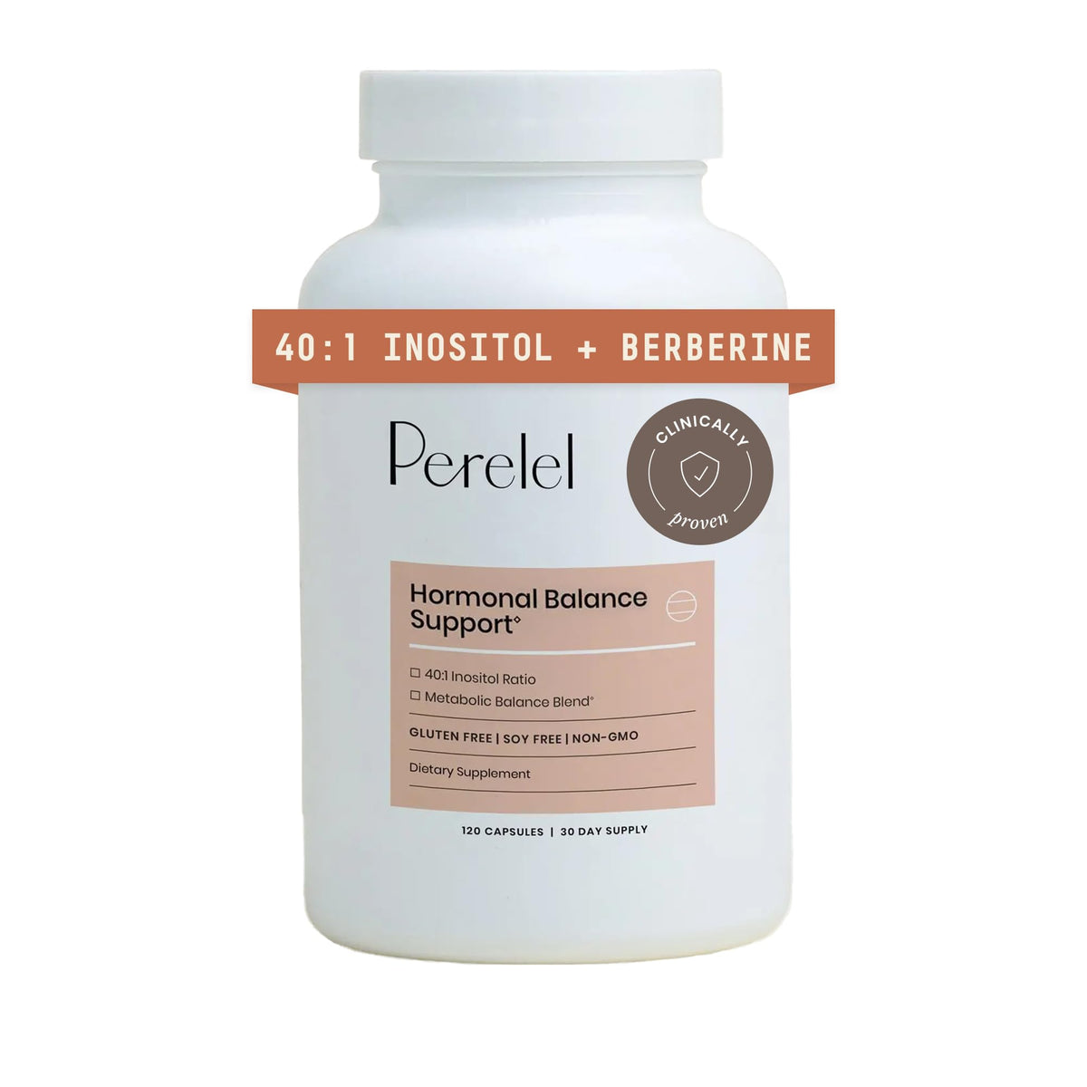 Perelel Hormone Balance bottle front for easy daily use and routine