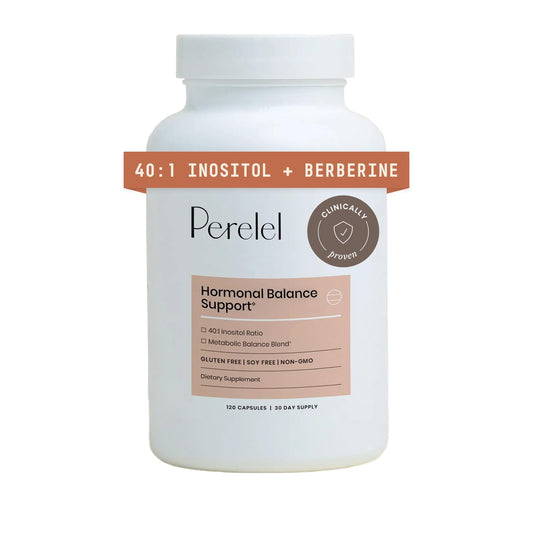 Perelel Hormone Balance bottle front for easy daily use and routine