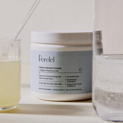 Perelel hydration ingredients showing collagen and hyaluronic acid