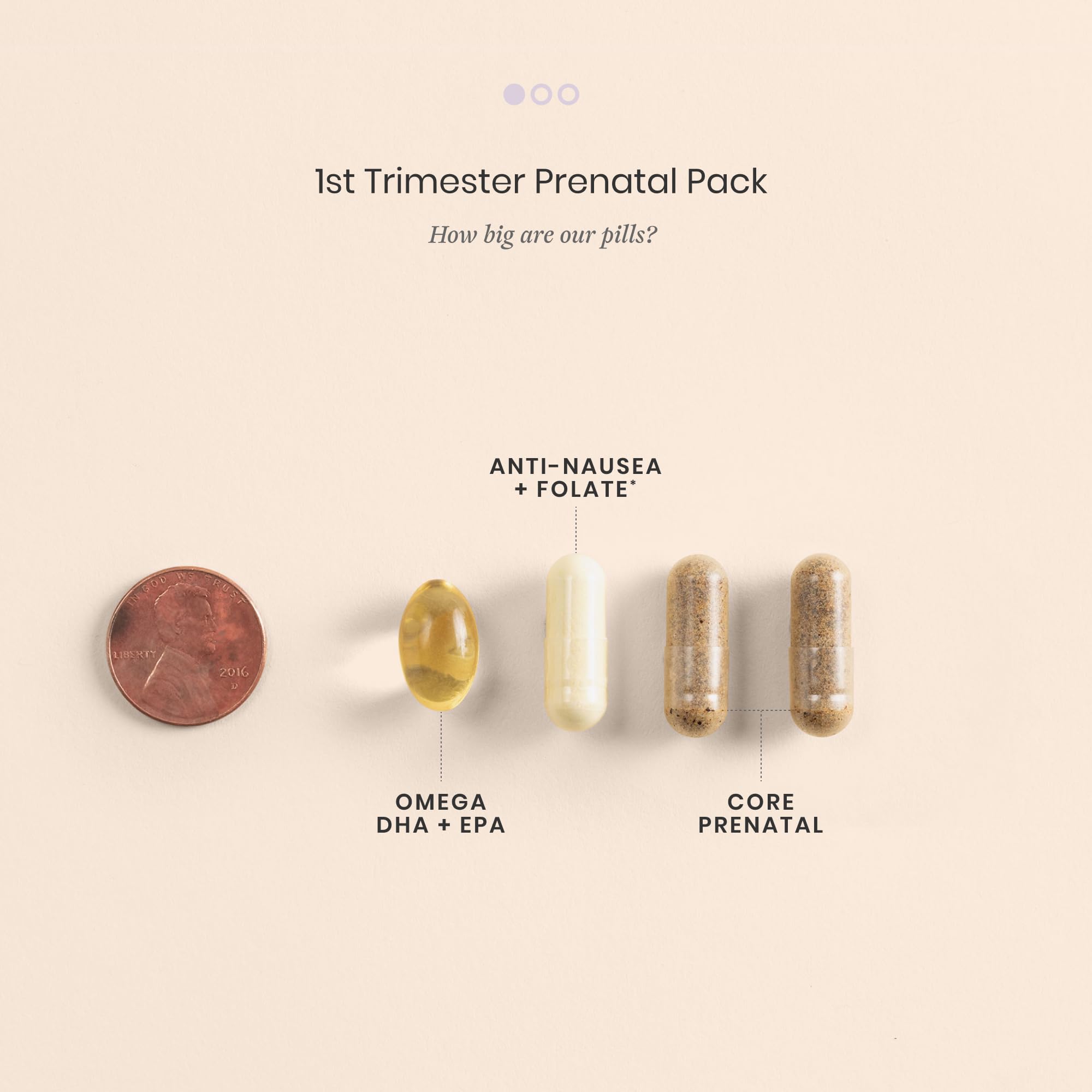 Perelel on-the-go packs pictured for easy daily use.