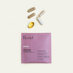 Perelel packaging closeup reveals clean, non-GMO ingredients.