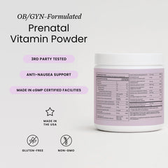 Perelel Prenatal Powder scoop included for precise daily measurement.