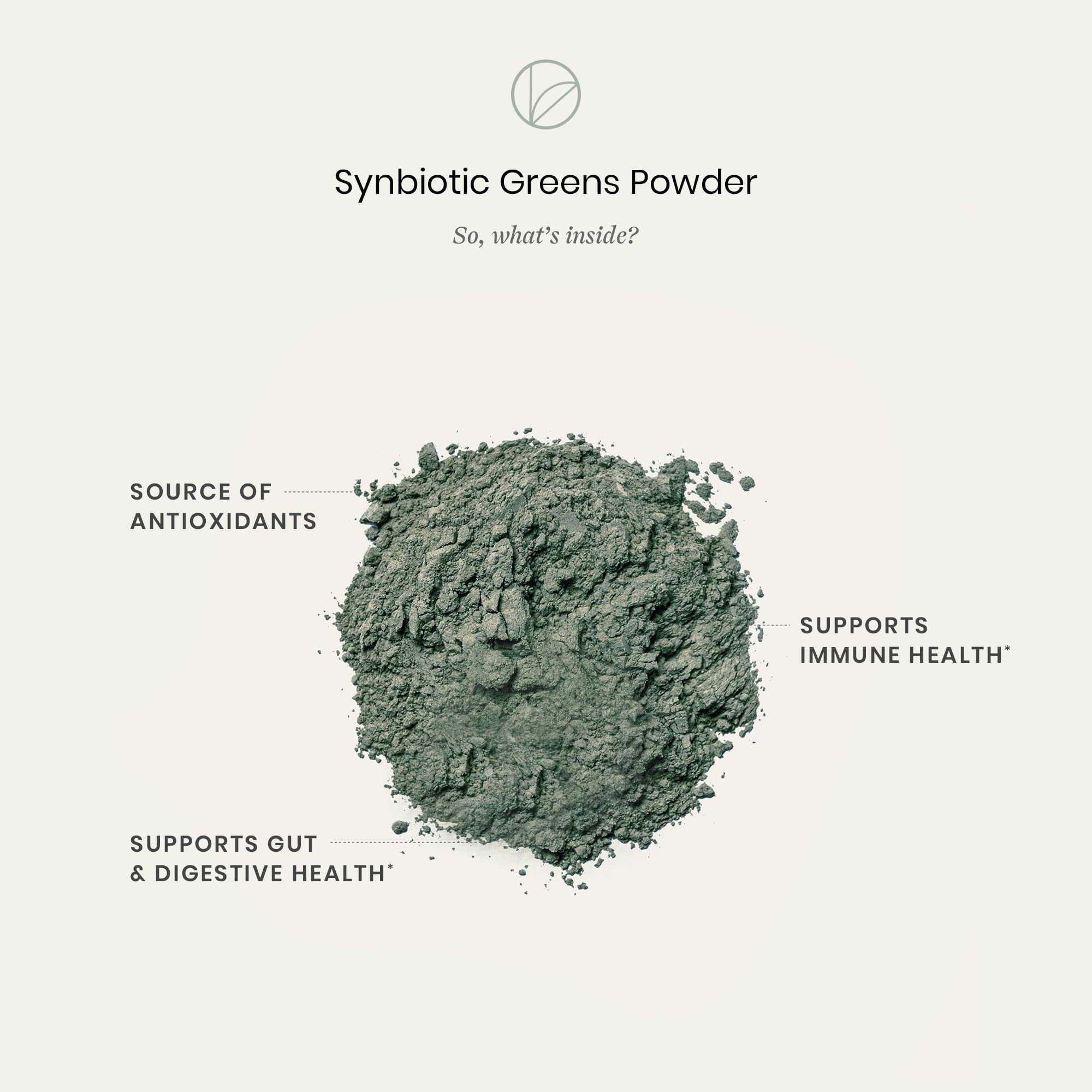 Green powder scoop and supplement bottle shown during morning routine, suitable for busy days.