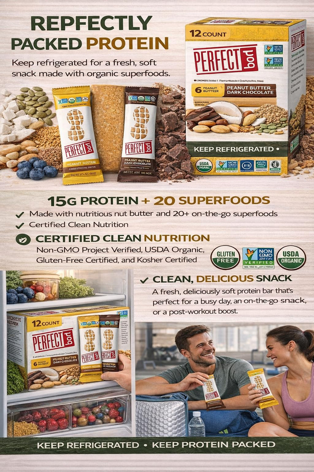Perfect Bar on-the-go snack for busy days.