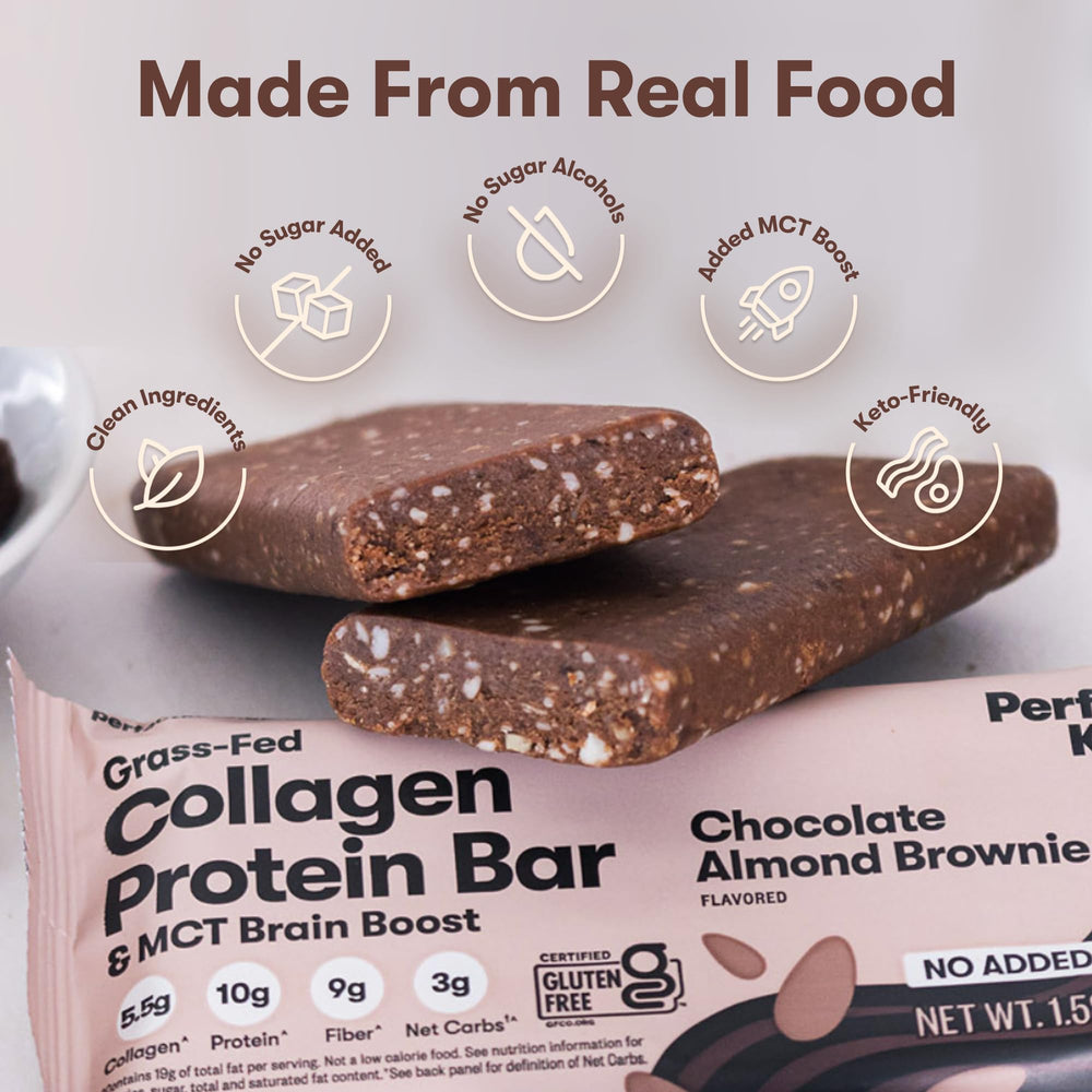Perfect Keto Bars no added sugar label — keto-friendly, no sugar alcohols