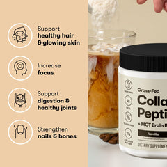 Dissolves easily: Perfect Keto Collagen Peptides in hot or cold drinks