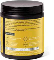 Perfect Keto electrolyte enhanced ketones vanilla powder for daytime energy