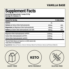 Perfect Keto exogenous ketones powder vanilla shaker ready for quick, smooth mixes