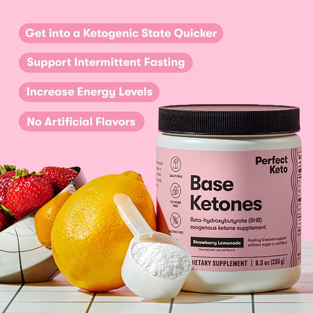 goBHB powder beside electrolytes shows hydration during fasting.
